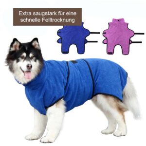 Premium Saugstarker Hunde Bademantel