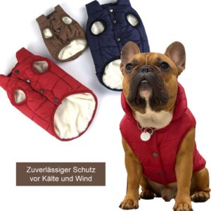 Premium Wärmender Hundemantel Wind- und Wetterschutz