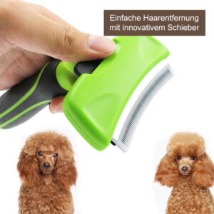 Premium Fellbürste mit Schieber