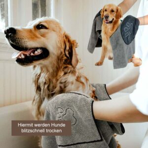 Premium Mikrofaser Handtuch mit Taschen